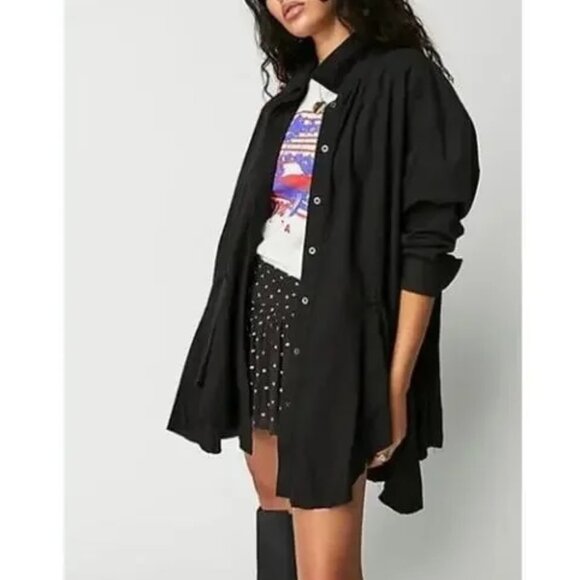 NWOT Free People Freya Poplin Tunic - Picture 4 of 8